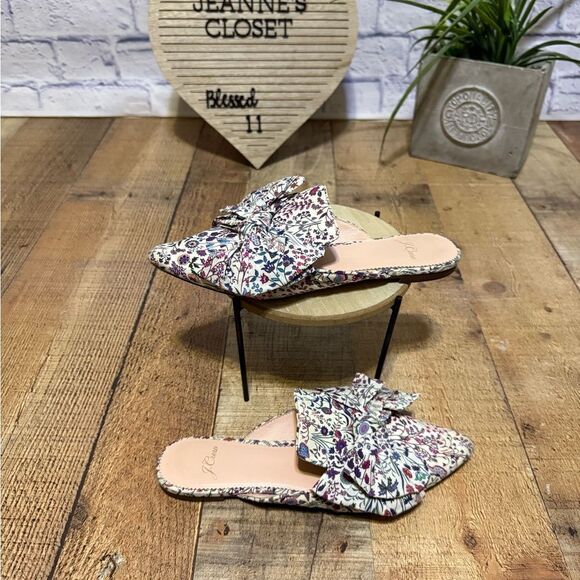 J. Crew floral pointed toe ballet flats slip on 6.5 - Picture 13 of 13
